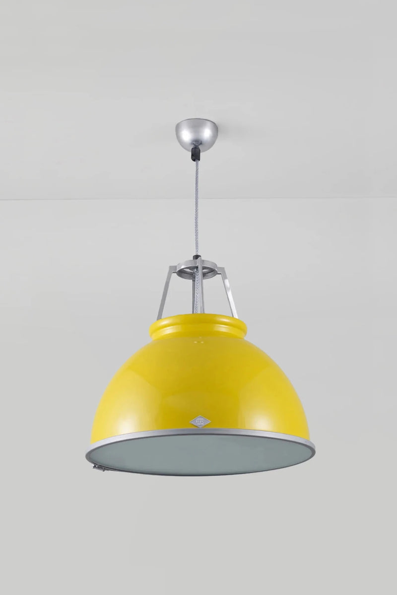 Titan Size 3 Pendant - Original BTC Pendants - Olive Green - White Interior - HORNE