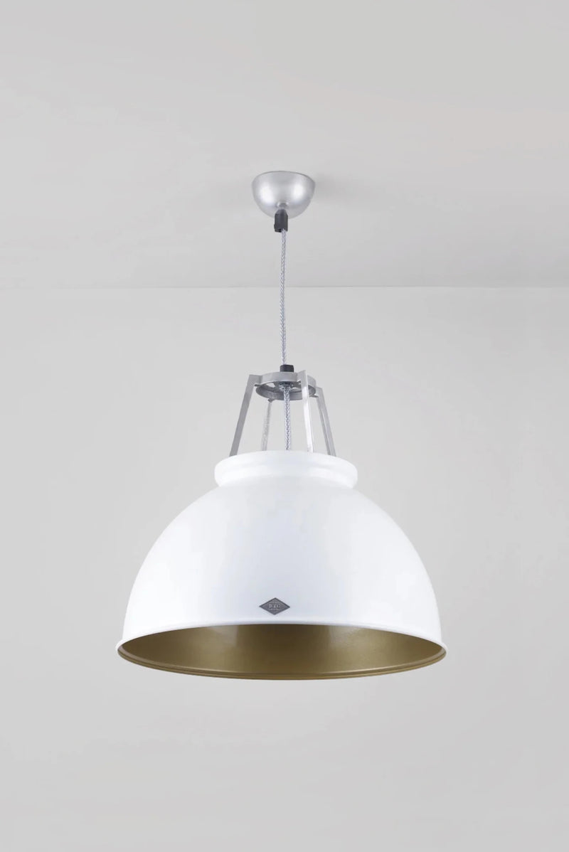 Titan Size 3 Pendant - Original BTC Pendants - Olive Green - White Interior - HORNE