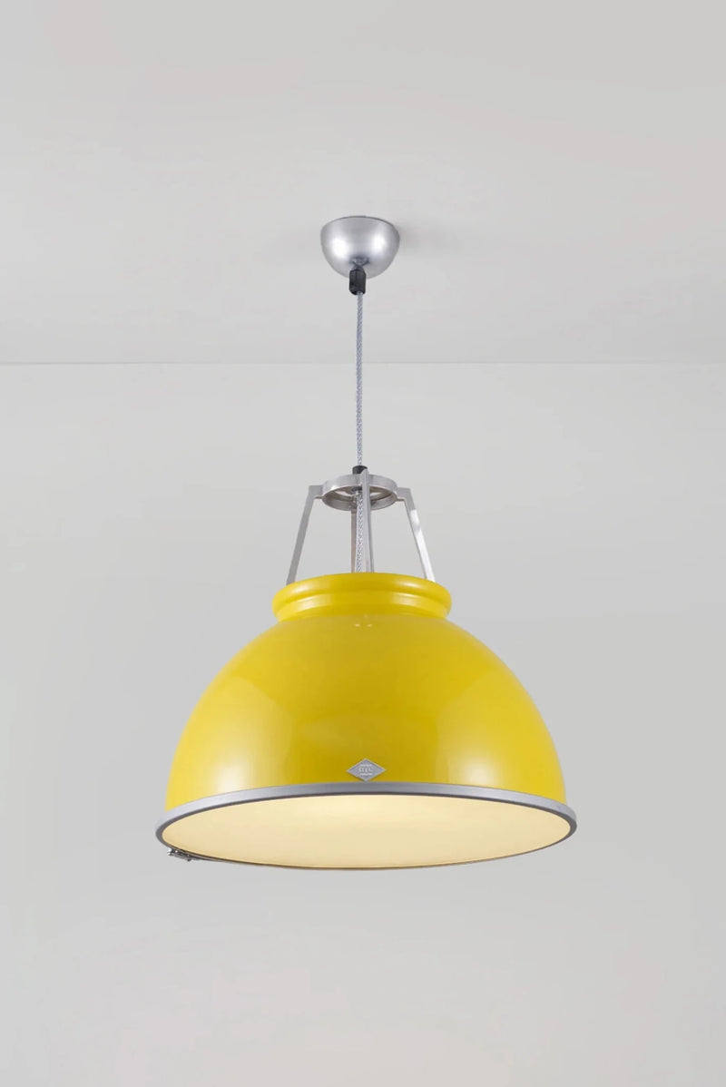 Titan Size 3 Pendant - Original BTC Pendants - Olive Green - White Interior - HORNE