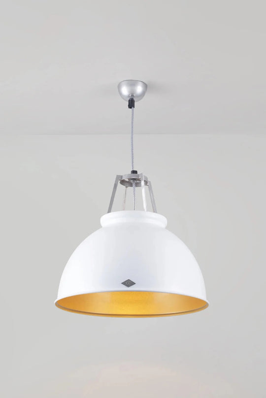Titan Size 3 Pendant - Original BTC Pendants - White - Gold Interior - HORNE