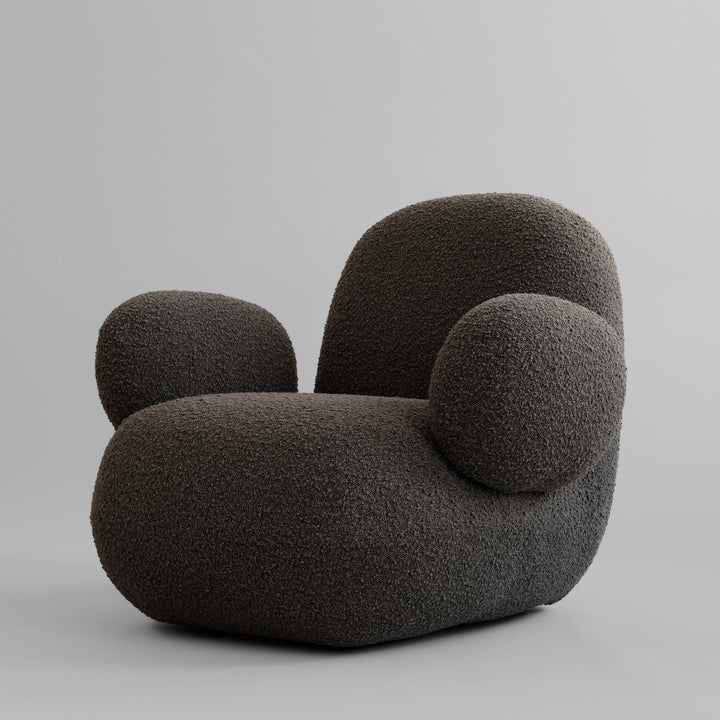 Toe Armchair - Flat - 101 Copenhagen Chairs - Deep Taupe (A2635) - HORNE