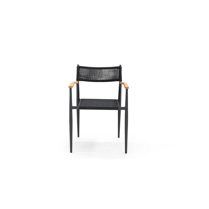 Togo Arm Chair - BETACO Chairs - Black Rope / Black Aluminum - HORNE