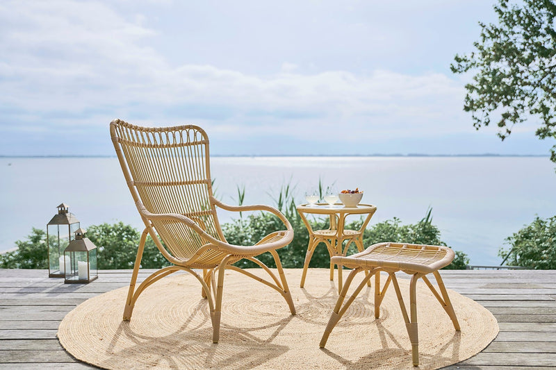 Tony Outdoor Round Side Table - Sika Design - Tables - Natural - HORNE