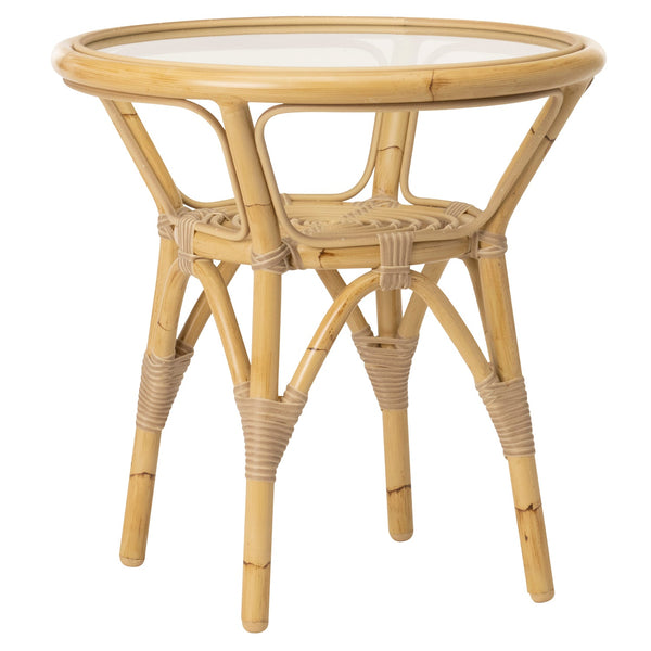 Tony Outdoor Round Side Table - Sika Design - Tables - Natural - HORNE