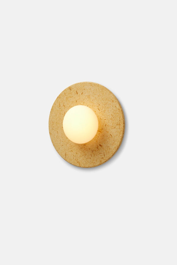 Topo Sconce - RBW Lighting - Medium 12" - Straw - 2700K (warm white) - HORNE