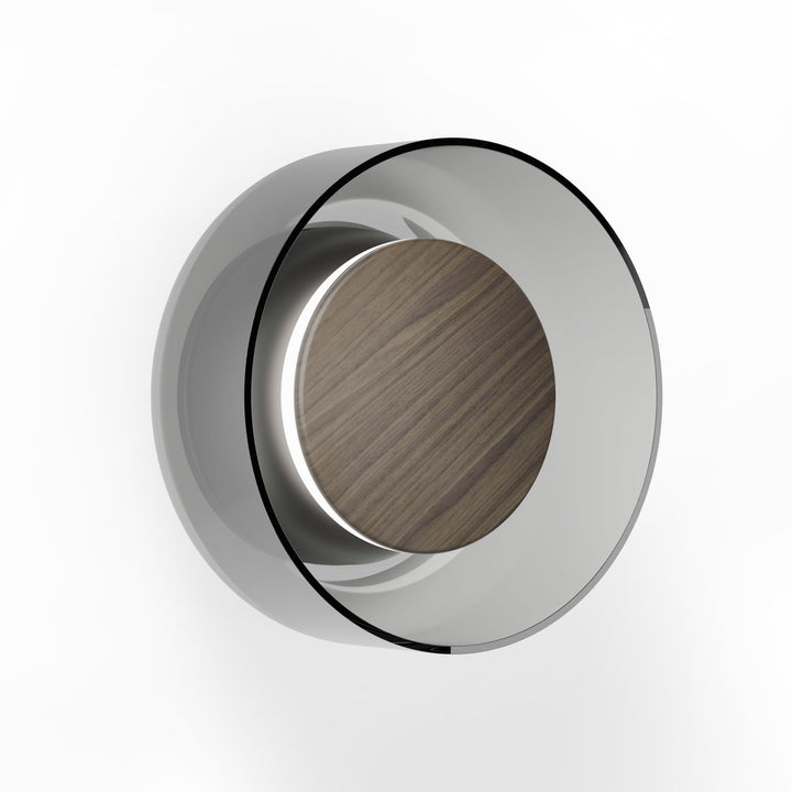 Totem Sconce - Pablo Designs - Wall Sconces - Black/Walnut/Smoke - HORNE