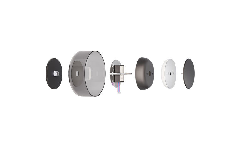 Totem Sconce - Pablo Designs - Wall Sconces - Black/Walnut/Amber - HORNE