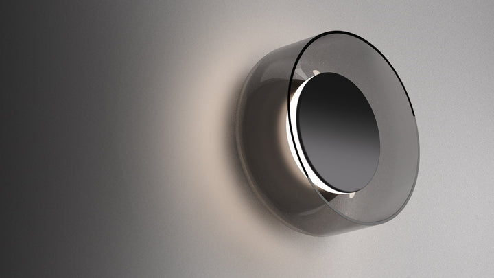 Totem Sconce - Pablo Designs - Wall Sconces - Black/Walnut/Amber - HORNE