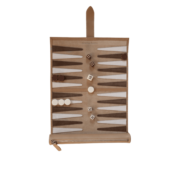 Travel Backgammon Board - Byron - Throwing Doubles Toys & Games > Games > Board Games - HORNE