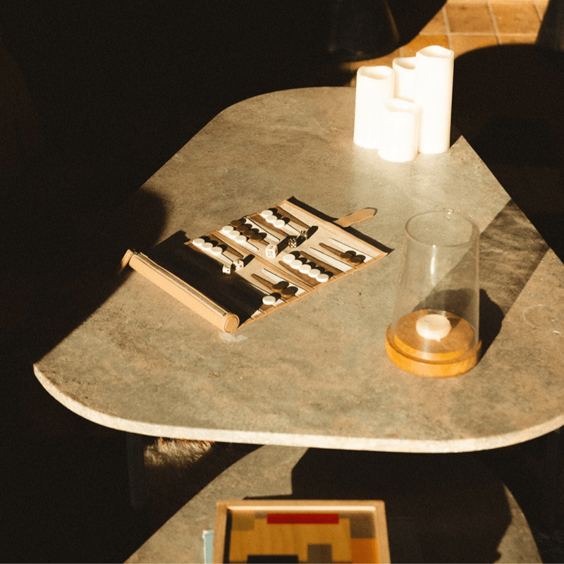 Travel Backgammon Board - Byron - Throwing Doubles Toys & Games > Games > Board Games - HORNE