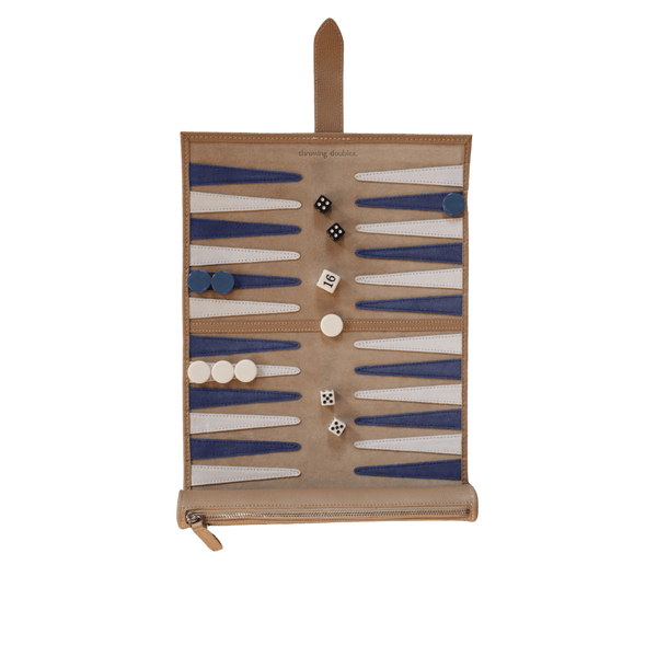 Travel Backgammon Board - Nantucket - Throwing Doubles Toys & Games > Games > Board Games - HORNE