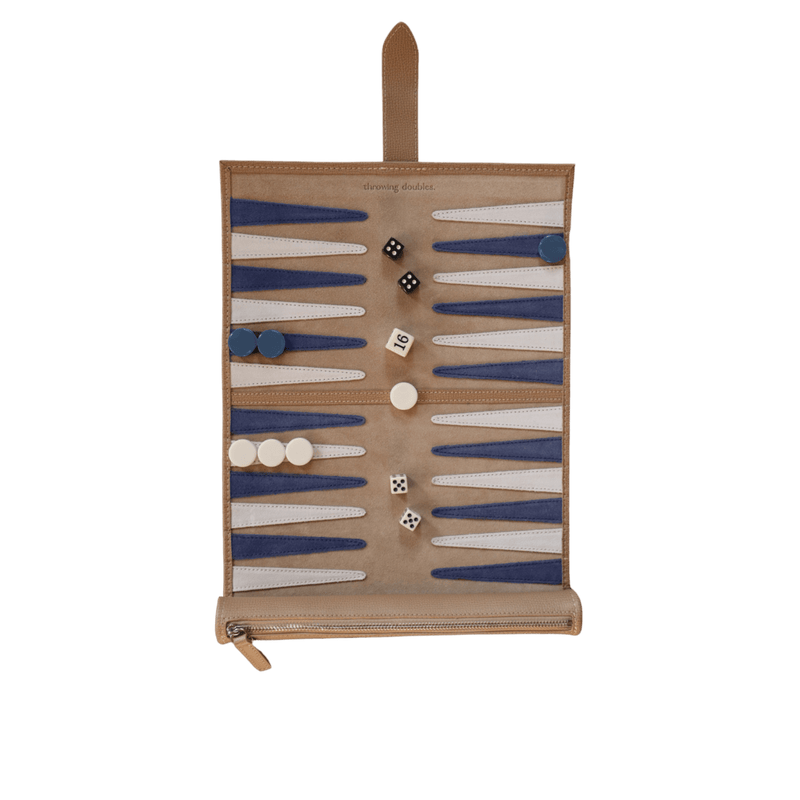 Travel Backgammon Board - Nantucket - Throwing Doubles Toys & Games > Games > Board Games - HORNE