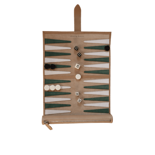 Travel Backgammon Board - Tulum - Throwing Doubles Toys & Games > Games > Board Games - HORNE