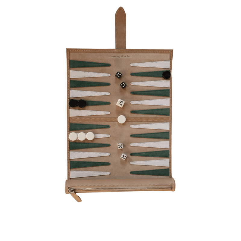 Travel Backgammon Board - Tulum - Throwing Doubles Toys & Games > Games > Board Games - HORNE