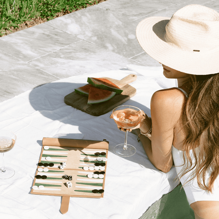 Travel Backgammon Board - Tulum - Throwing Doubles Toys & Games > Games > Board Games - HORNE