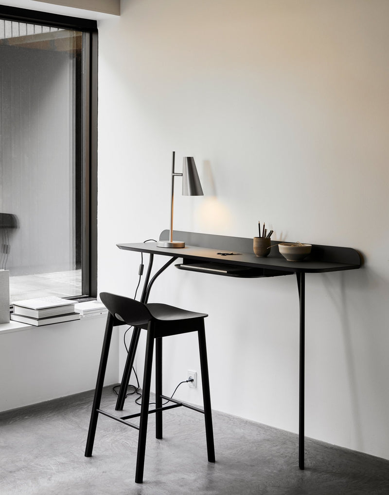 woud Tree Console Table - Woud - Tables + Desks - High - Charcoal Black - Without Shelf - HORNE