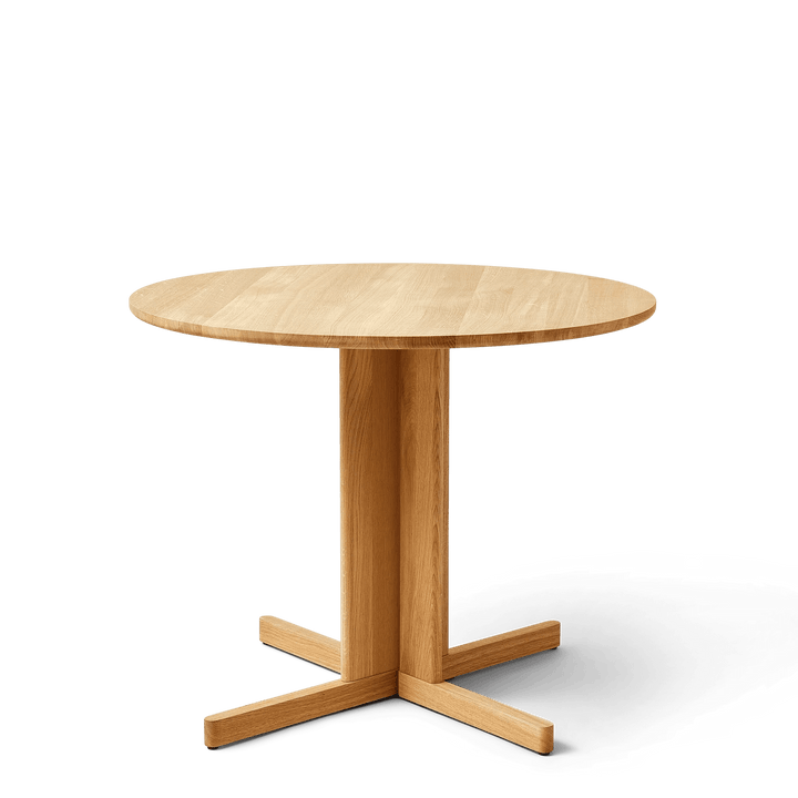 Trefoil Round Table - Form + Refine Tables + Desks - Oak - HORNE