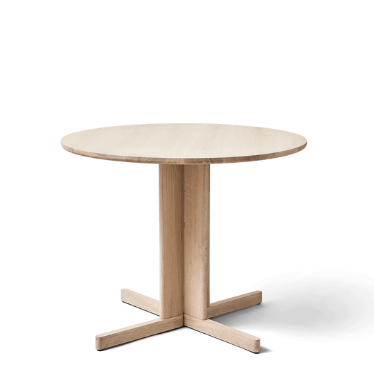 Trefoil Round Table - Form + Refine Tables + Desks - White Oak - HORNE