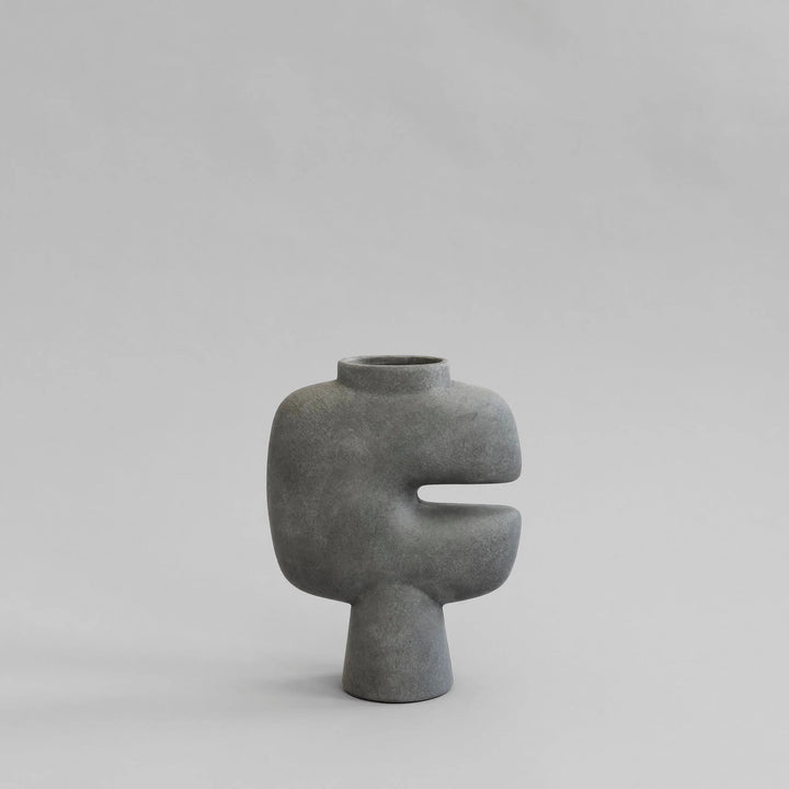 Tribal Vase - 101 Copenhagen Vases - Medio - Dark Grey - HORNE