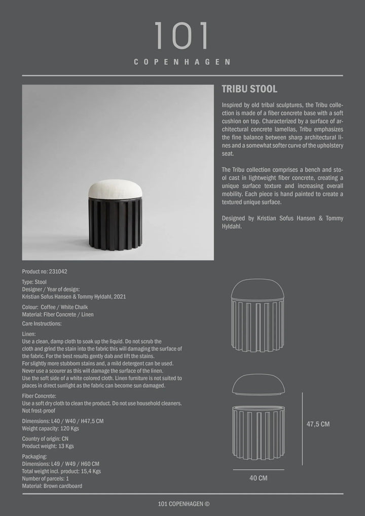 Tribu Stool - 101 Copenhagen Stools + Benches + Ottomans - HORNE