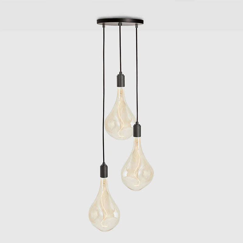 Triple Pendant Voronoi III - Tala Cluster Pendants - Brass + Voronoi III - HORNE
