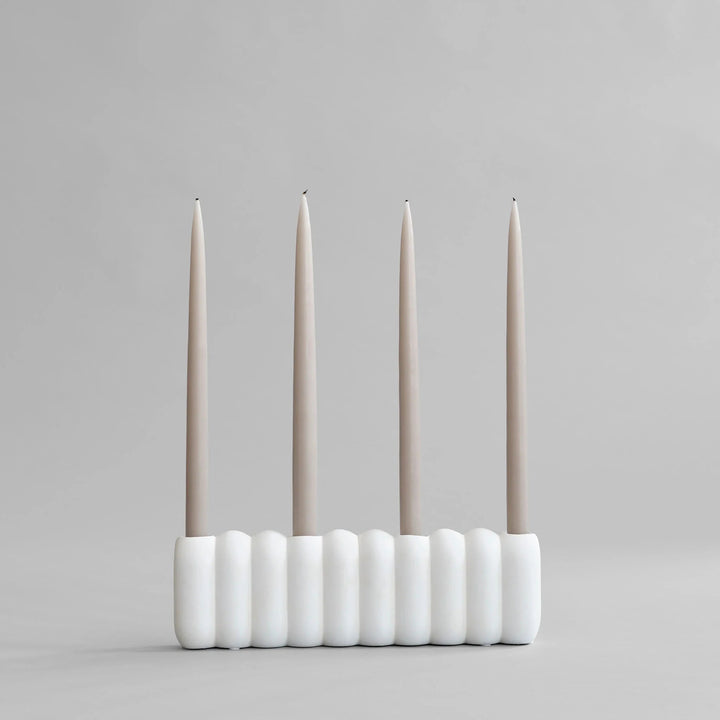 Tube Candle Holder - 101 Copenhagen Candle Holders - Big - Bone White - HORNE