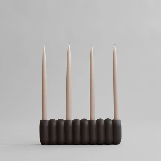 Tube Candle Holder - 101 Copenhagen Candle Holders - Big - Coffee - HORNE