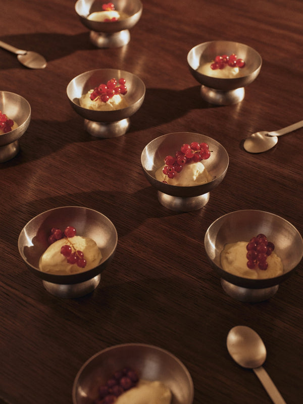 Tumbled Ice Cream Cup - Stainless Steel - Ferm Living Serveware - HORNE