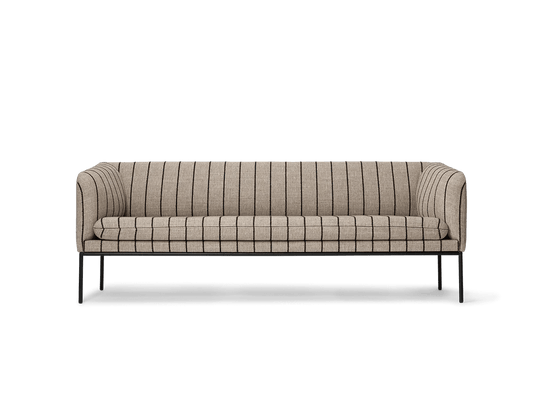 Turn Sofa 3 - Ferm Living Chairs - Pasadena - Sand/Black - HORNE