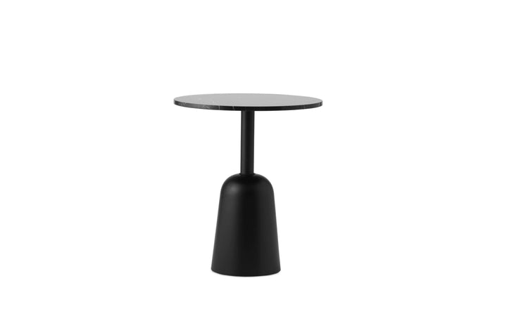 Turn Table Ø55 - Normann Copenhagen Side Tables - Turn Table Ø55 Marble - Black - HORNE