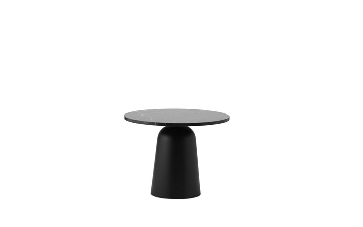 Turn Table Ø55 - Normann Copenhagen Side Tables - Turn Table Ø55 Marble - Black - HORNE