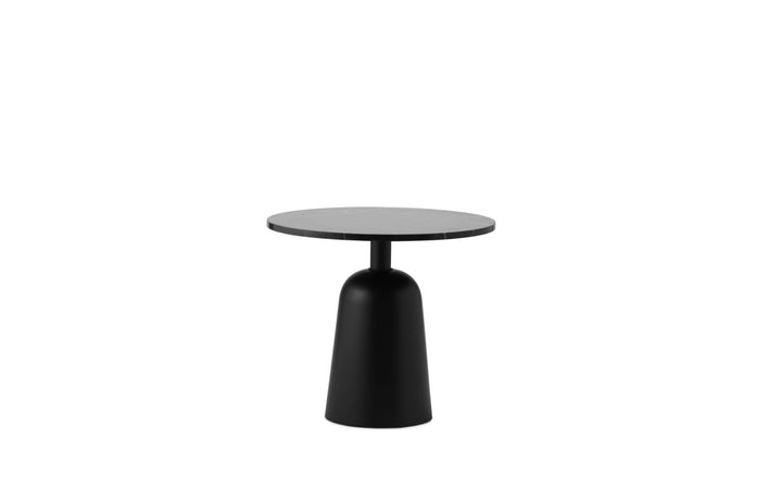Turn Table Ø55 - Normann Copenhagen Side Tables - Turn Table Ø55 Marble - Black - HORNE