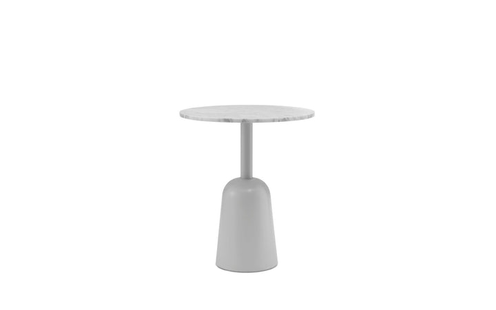 Turn Table Ø55 - Normann Copenhagen Side Tables - Turn Table Ø55 Marble - White - HORNE