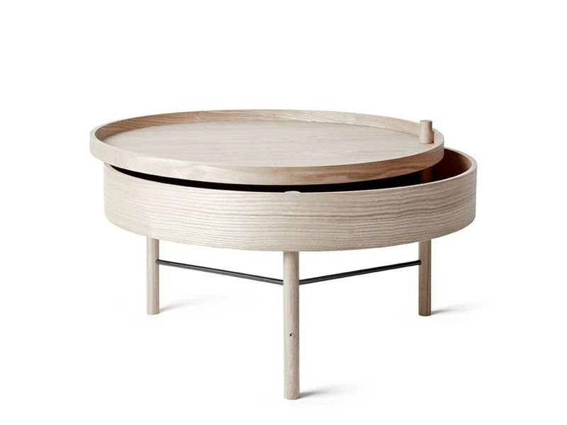 Turning Table - Audo Copenhagen - Tables + Desks - Oak & Black Chrome - HORNE