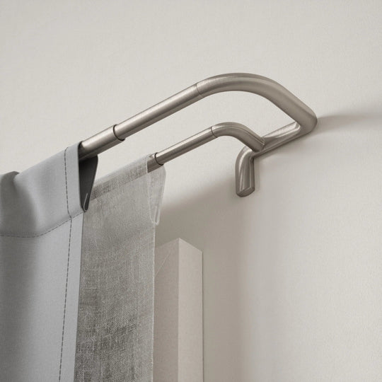 Twilight Double Blackout Curtain Rod - Umbra Bath - Nickel - HORNE