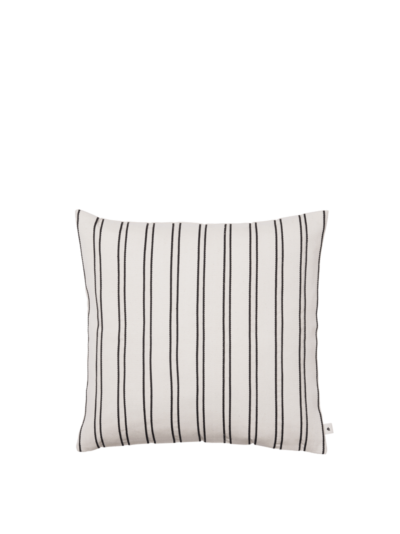 Twill Cushion - Ferm Living Bedding + Pillows - Cashmere/Black - HORNE