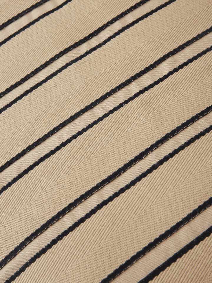 Twill Cushion - Ferm Living Bedding + Pillows - Cashmere/Black - HORNE