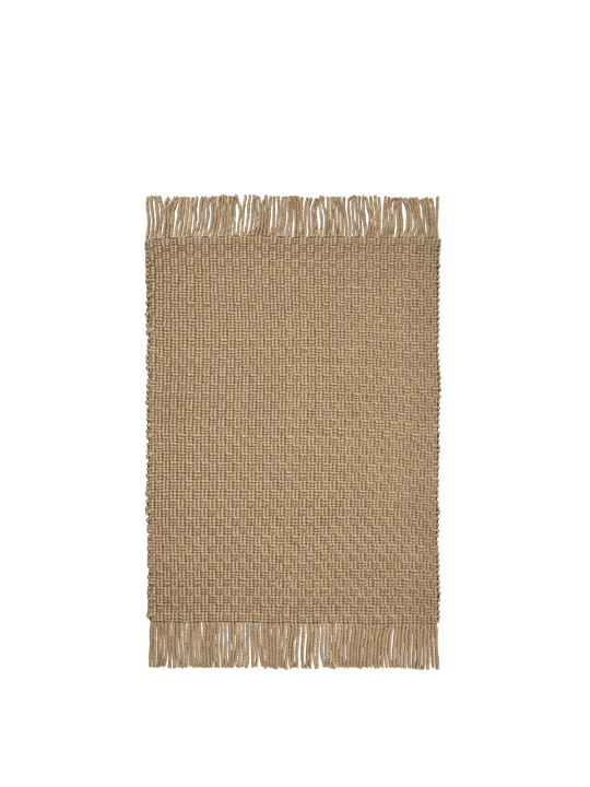 Udo Rug - 140 x 200 / Tan/Black - Ferm Living