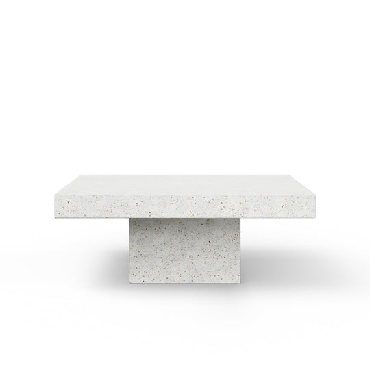 Una Square Coffee Table - Urbia Coffee Tables - Ivory Terrazzo - HORNE