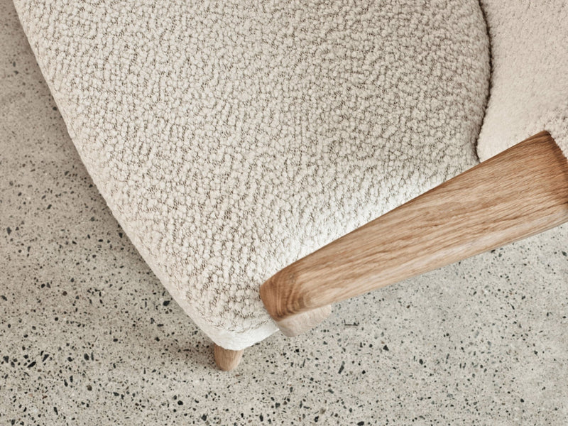 UnFluffy Lounge Chair - Eikund - Chairs - Oiled Oak - Elle - White - HORNE