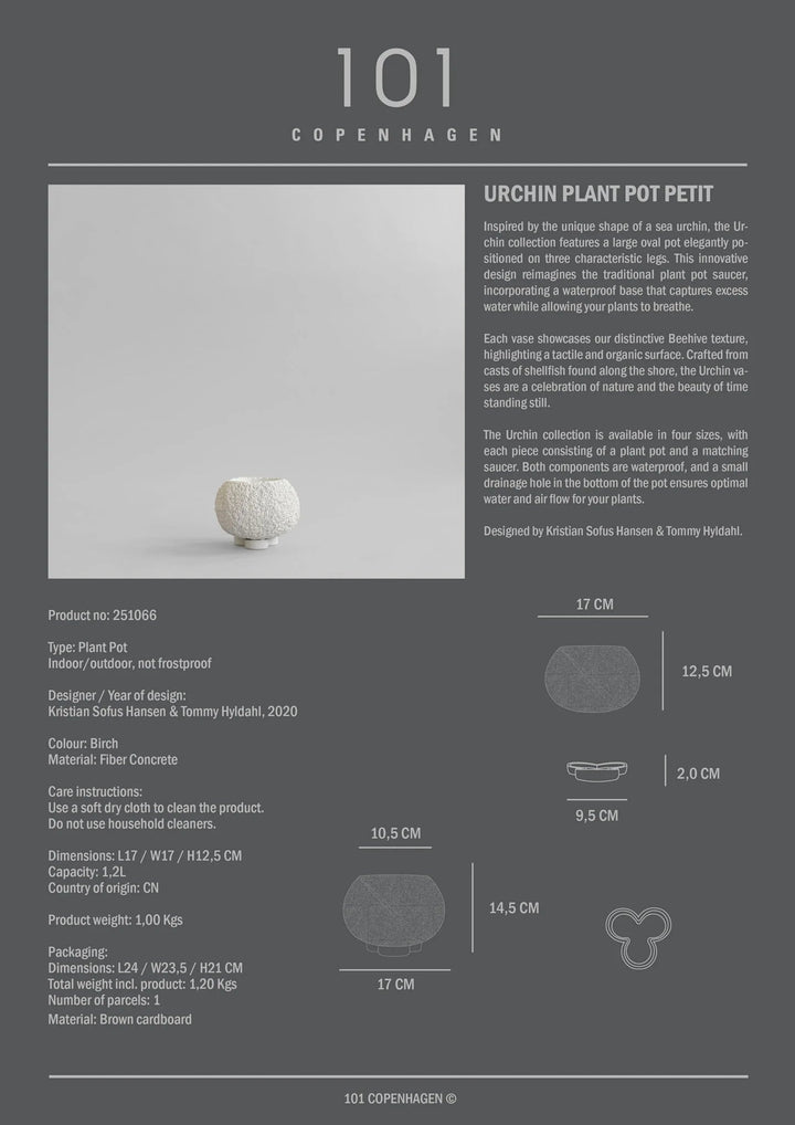 Urchin Plant Pot - 101 Copenhagen Vases - Petit - HORNE