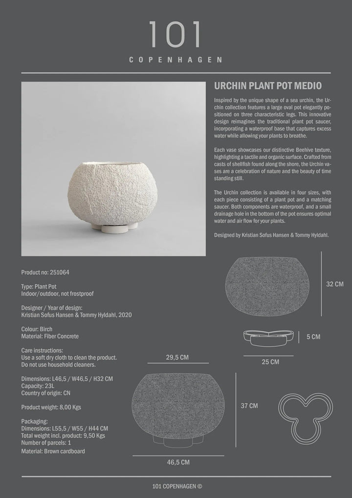 Urchin Plant Pot - 101 Copenhagen Vases - Petit - HORNE