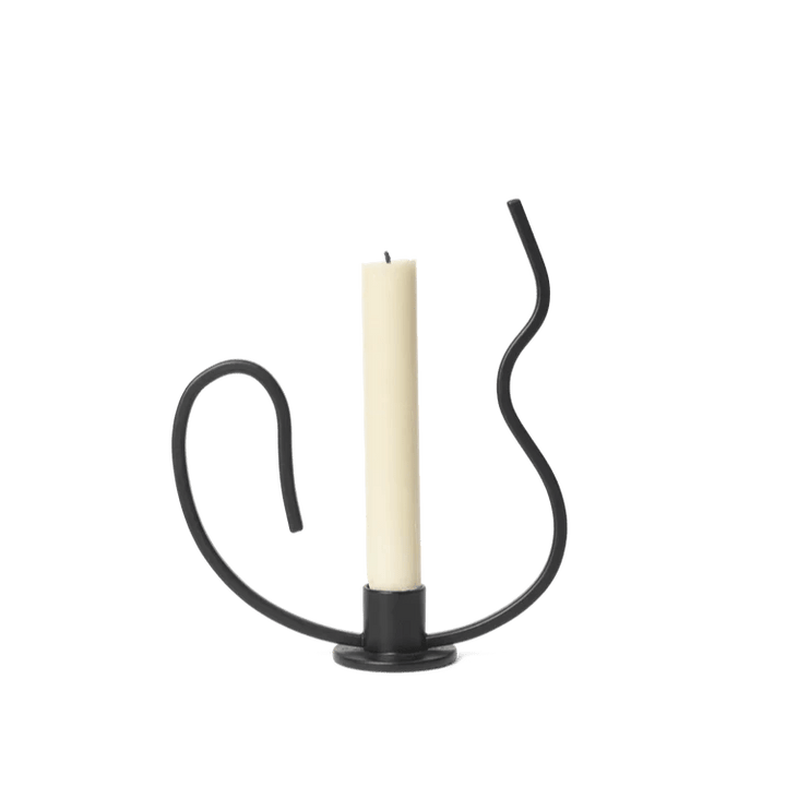 Valse Candle Holder - Ferm Living - Candle Holders - Cashmere - Tall - HORNE