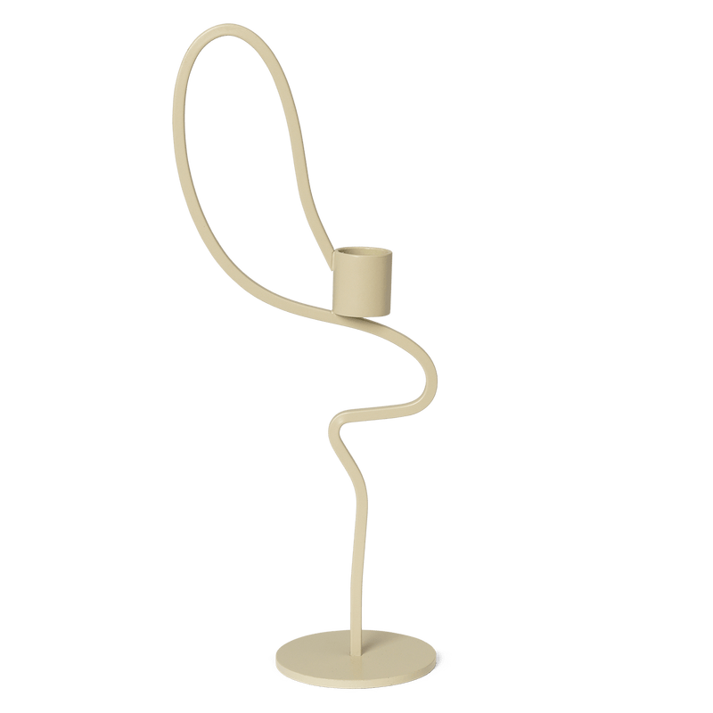 Valse Candle Holder - Ferm Living - Candle Holders - Black - Low - HORNE
