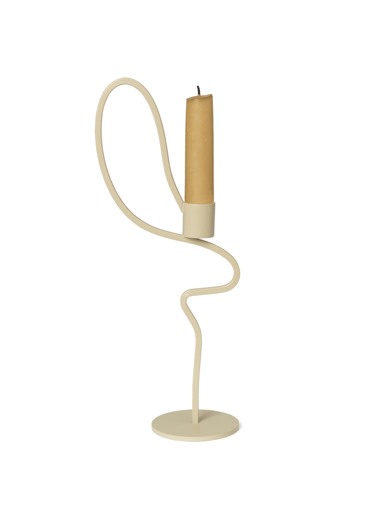 Valse Candle Holder - Ferm Living - Candle Holders - Black - Low - HORNE