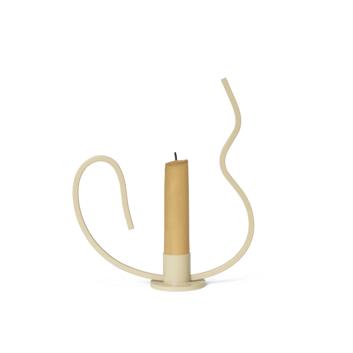 Valse Candle Holder - Ferm Living - Candle Holders - Cashmere - Tall - HORNE