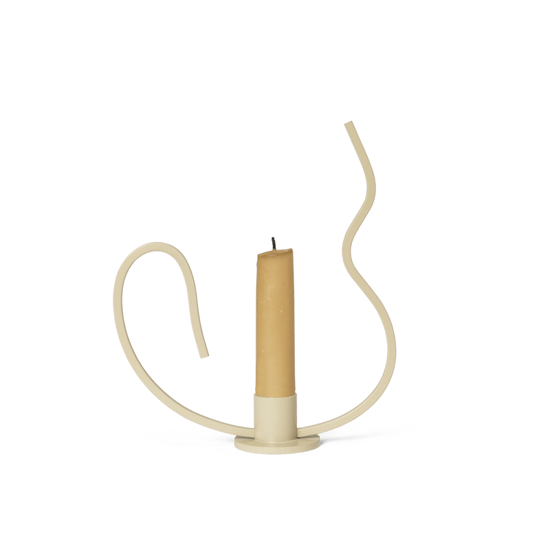 Valse Candle Holder - Ferm Living - Candle Holders - Black - Low - HORNE