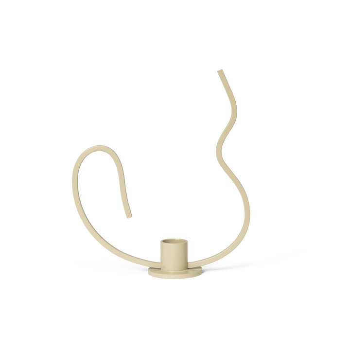 Valse Candle Holder - Ferm Living - Candle Holders - Cashmere - Low - HORNE
