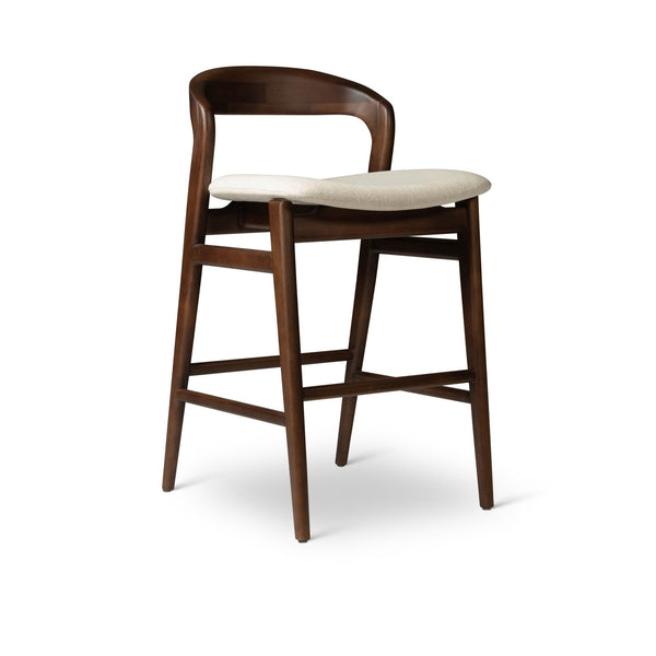 Velma Counter Stool - Urbia Chairs - Medley Ivory Nogal - HORNE