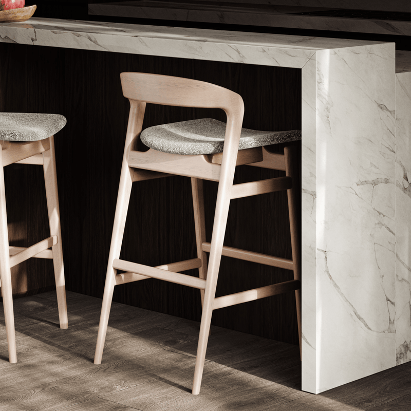 Velma Counter Stool - Urbia Chairs - Crafted Glaze Nevoa - HORNE